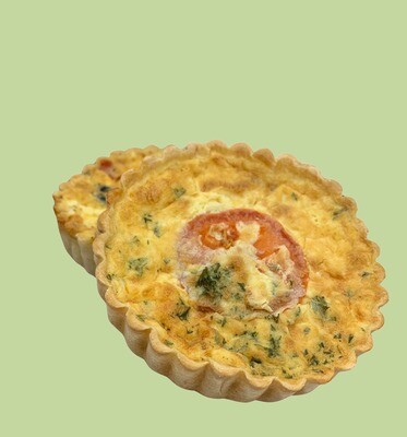 Pandoro Ham &amp; Tomato Quiche 4"