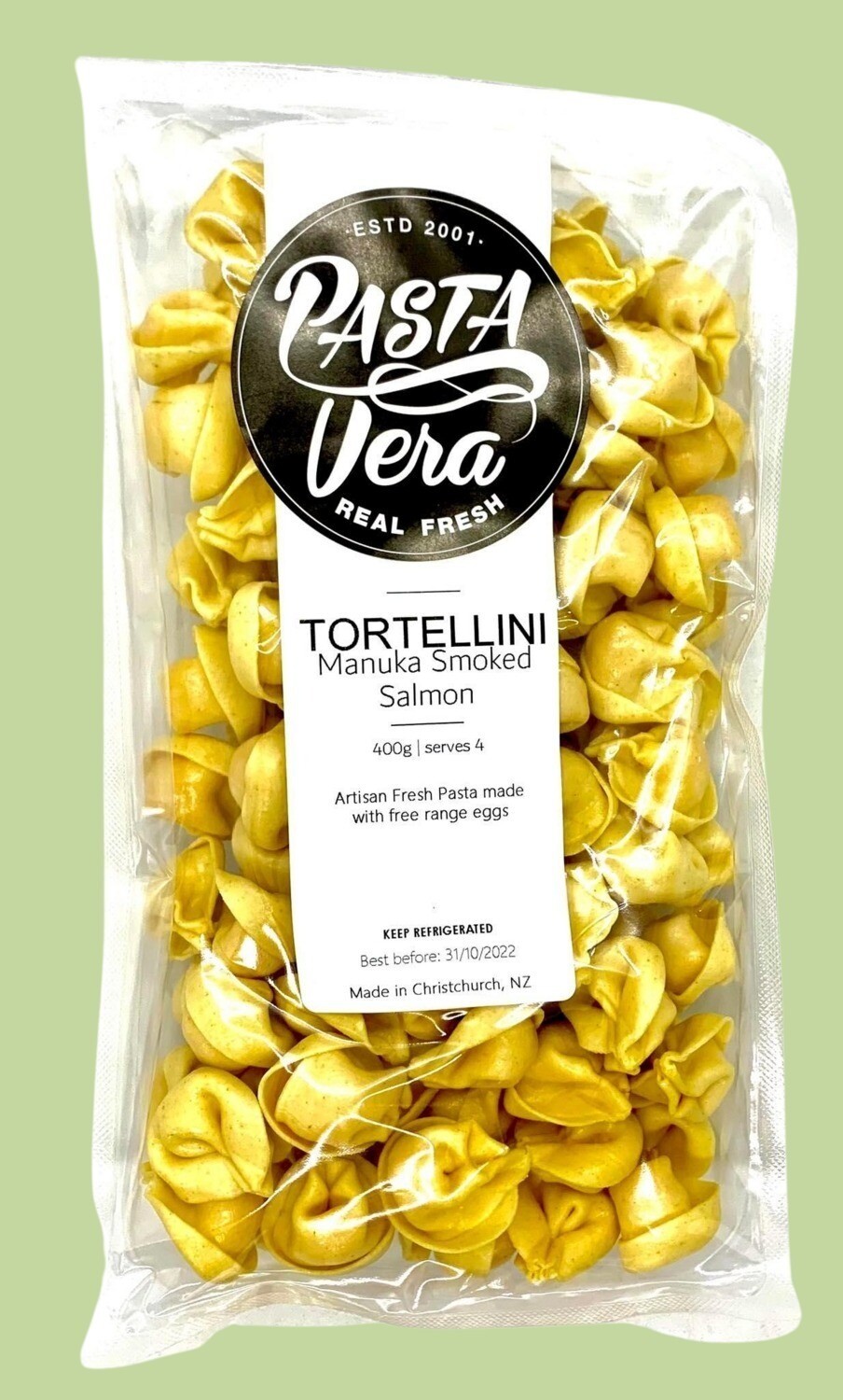 Pasta Vera - Manuka Smoked Salmon Tortellini 400g (Maybe Fresh or Frozen)