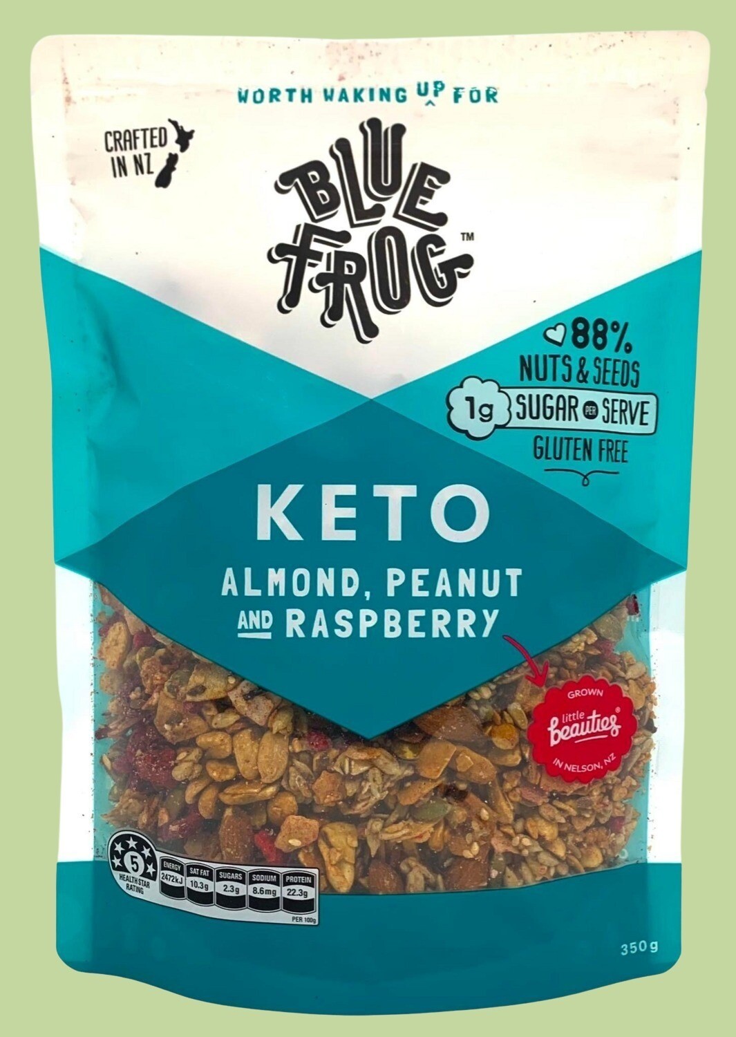 BFB Keto Almond, Peanut &amp; Raspberry 350g
