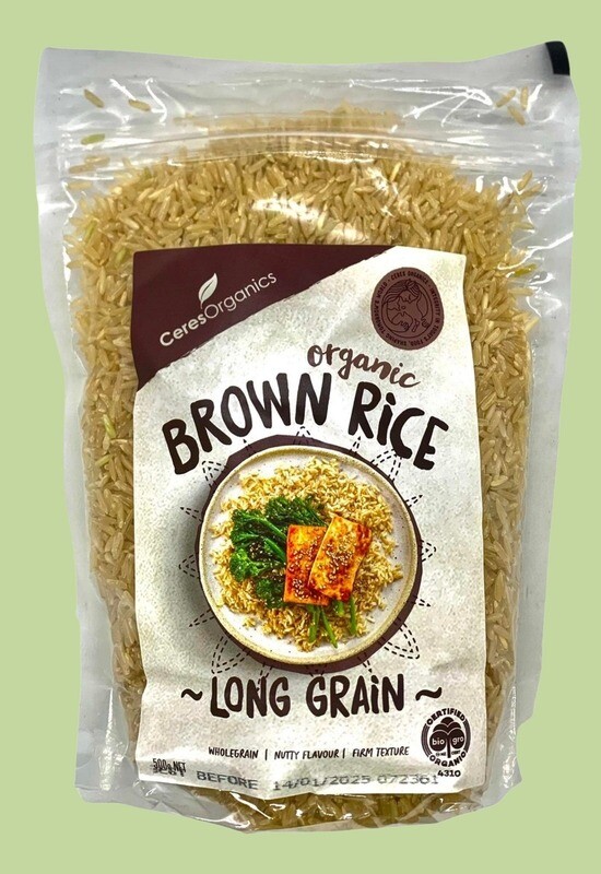 Ceres Organic Brown Long Grain Rice 500g