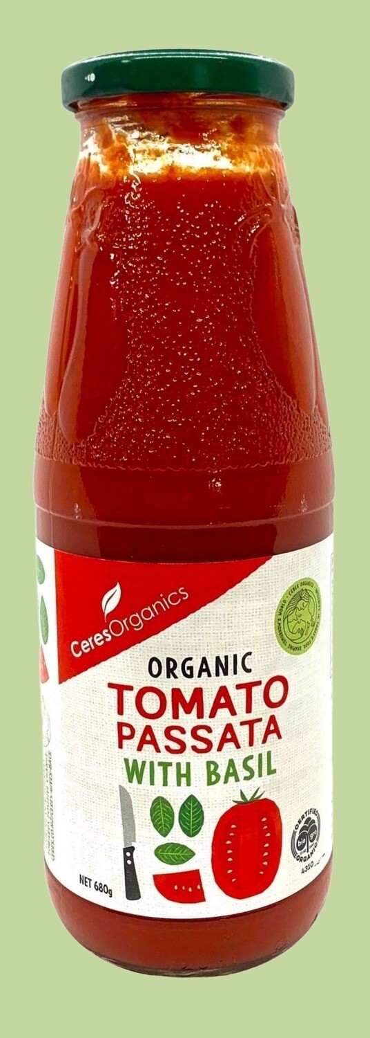 Ceres Organic Tomato Passata w. Basil 680g
