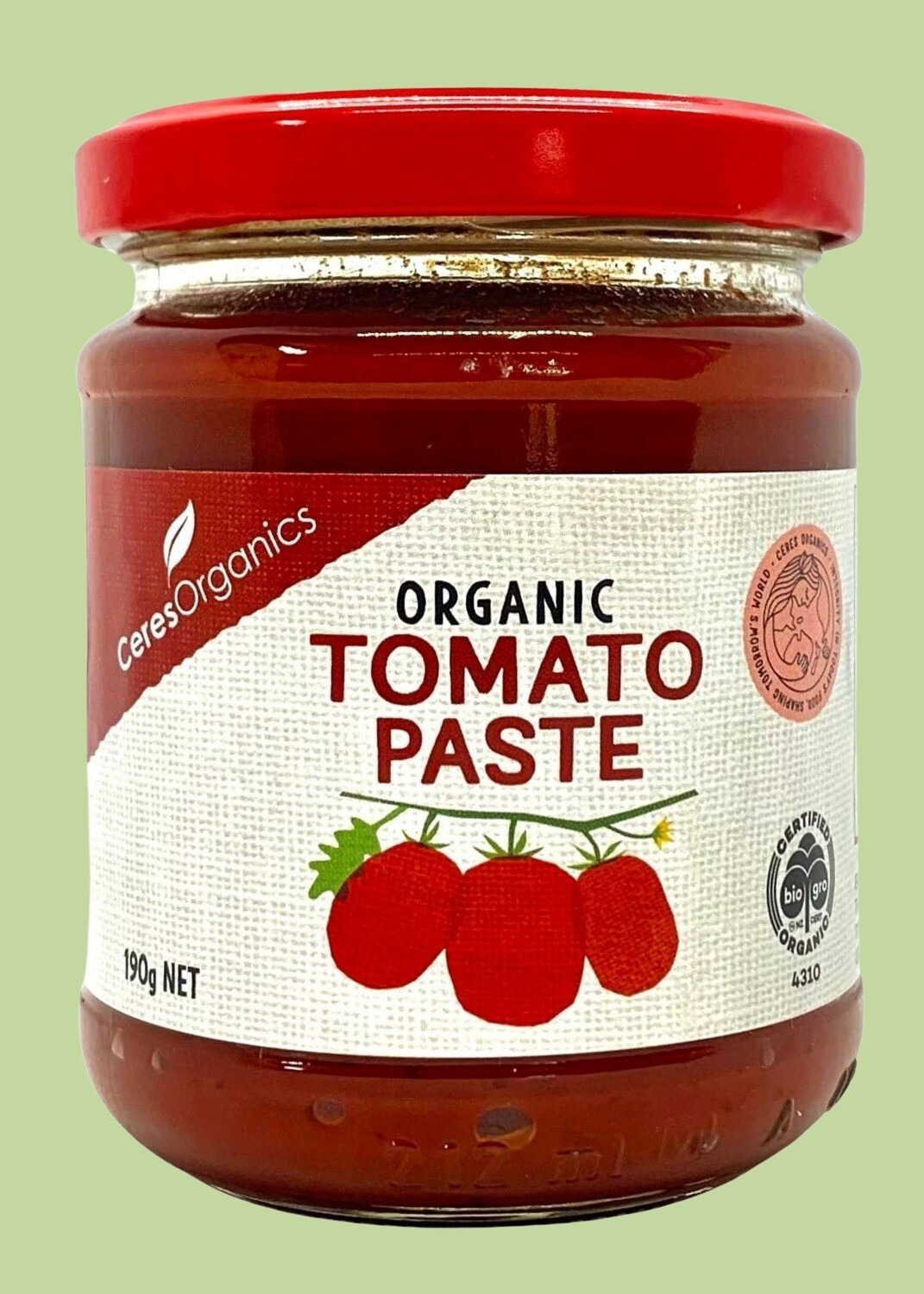 Ceres Organic Tomato Paste 190g