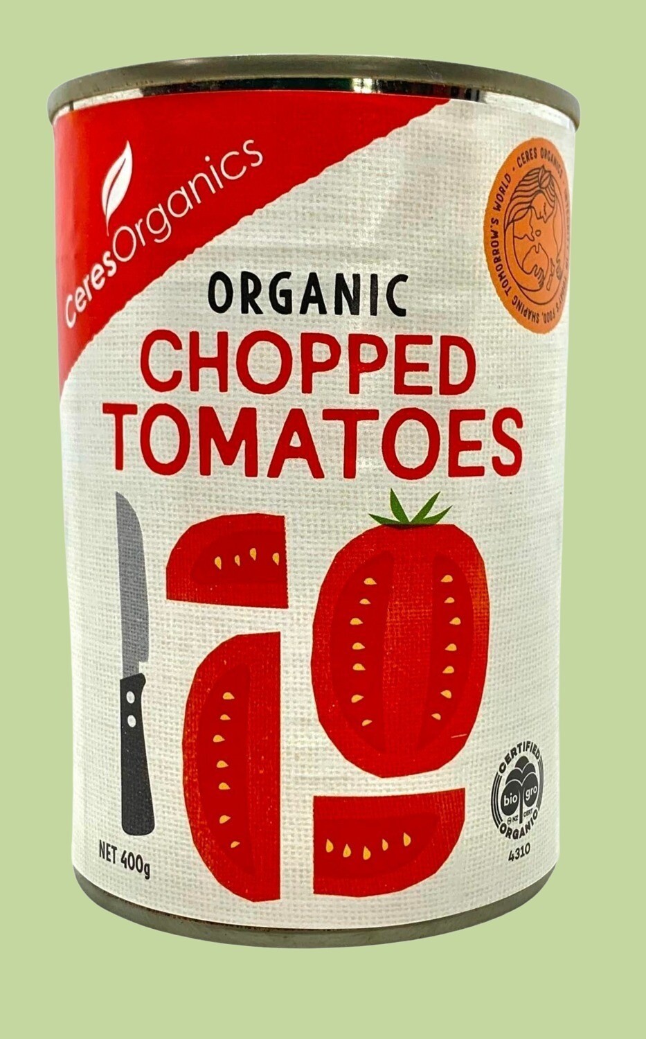 Ceres Organic Chopped Tomatoes 400g
