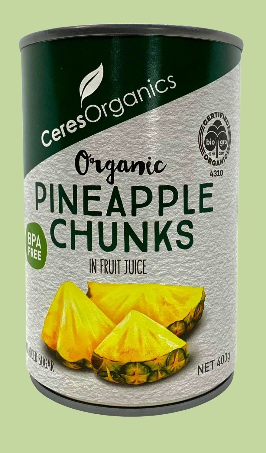 Ceres Organics Pineapple Chunks 400g