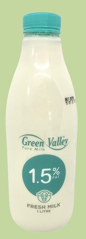 Green Valley Lite 1.5% Fat Milk 1L
