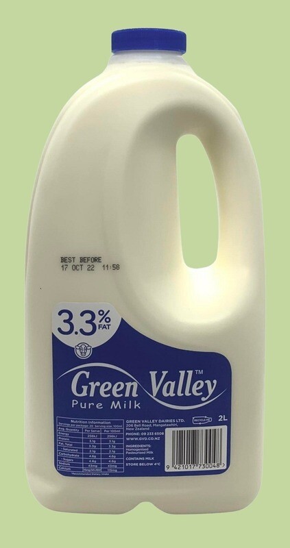 Green Valley Dark Blue 3.3% Fat Milk 2L