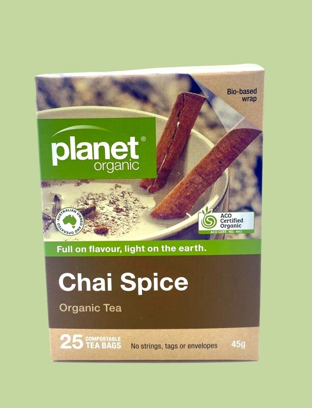 Planet Organic Chai Spice Compostable Tea Bags 45g