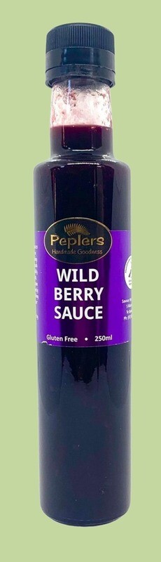 Peplers Wild Berry Sauce 250ml (mohoao kākano ranu)