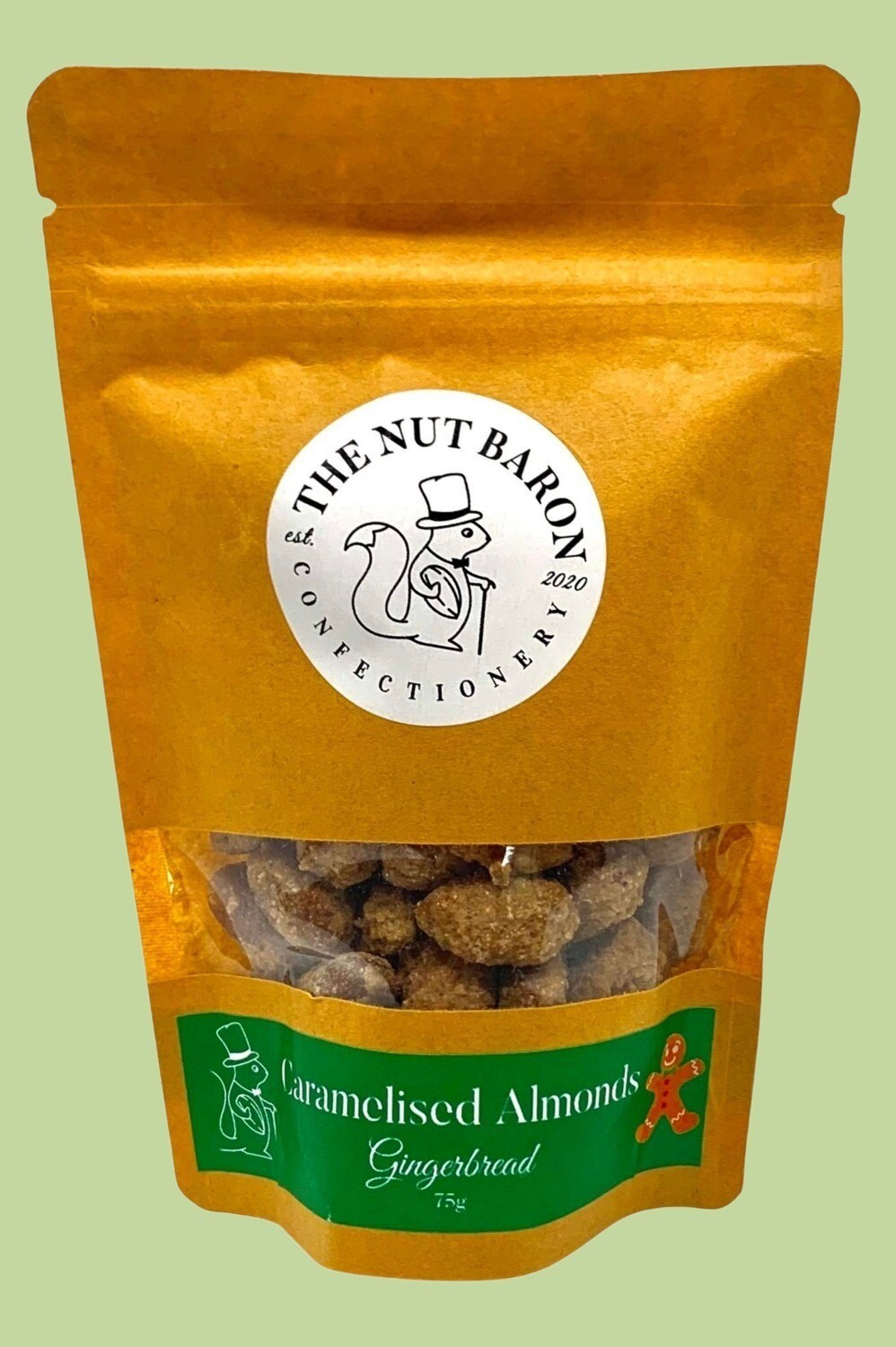The Nut Baron Gingerbread Almonds 75g