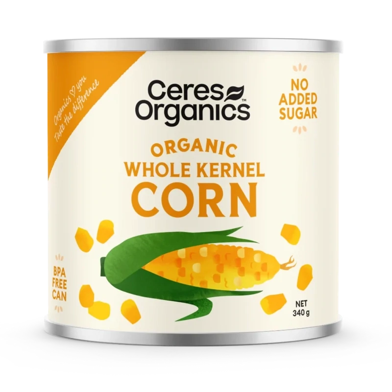 Ceres Organic Whole Corn Kernel 340g