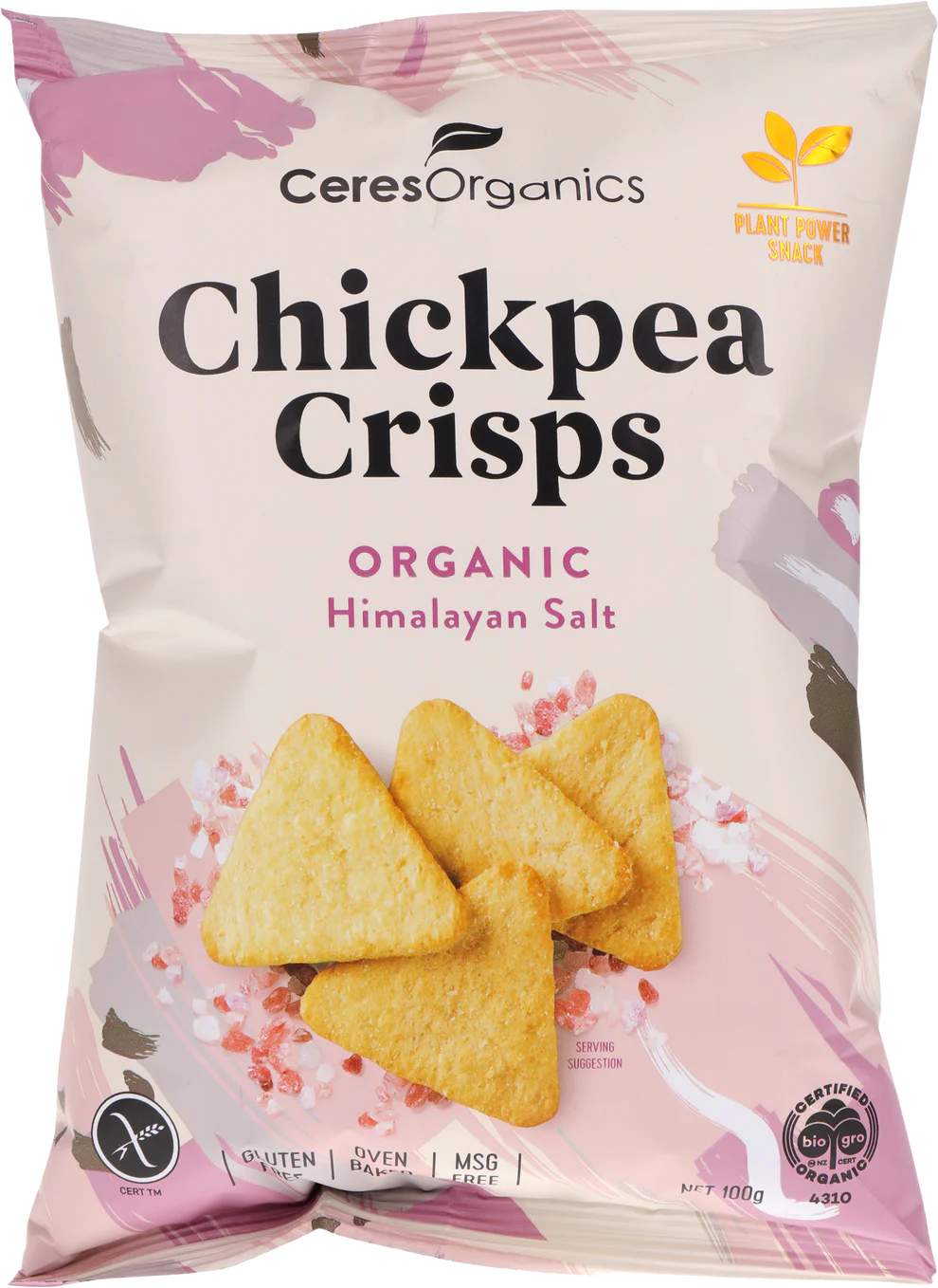 Ceres Organics Chickpea Crisps - Himalayan Salt 100g