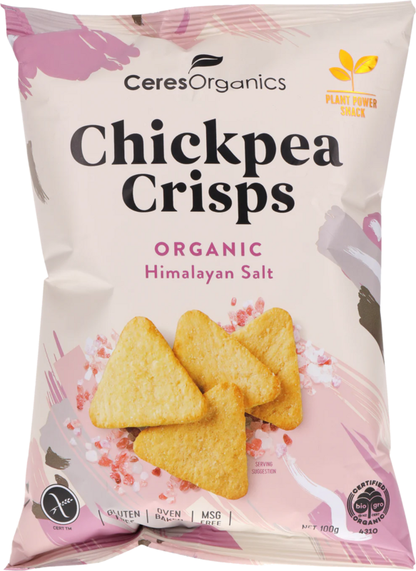 Ceres Organics Chickpea Crisps - Himalayan Salt 100g