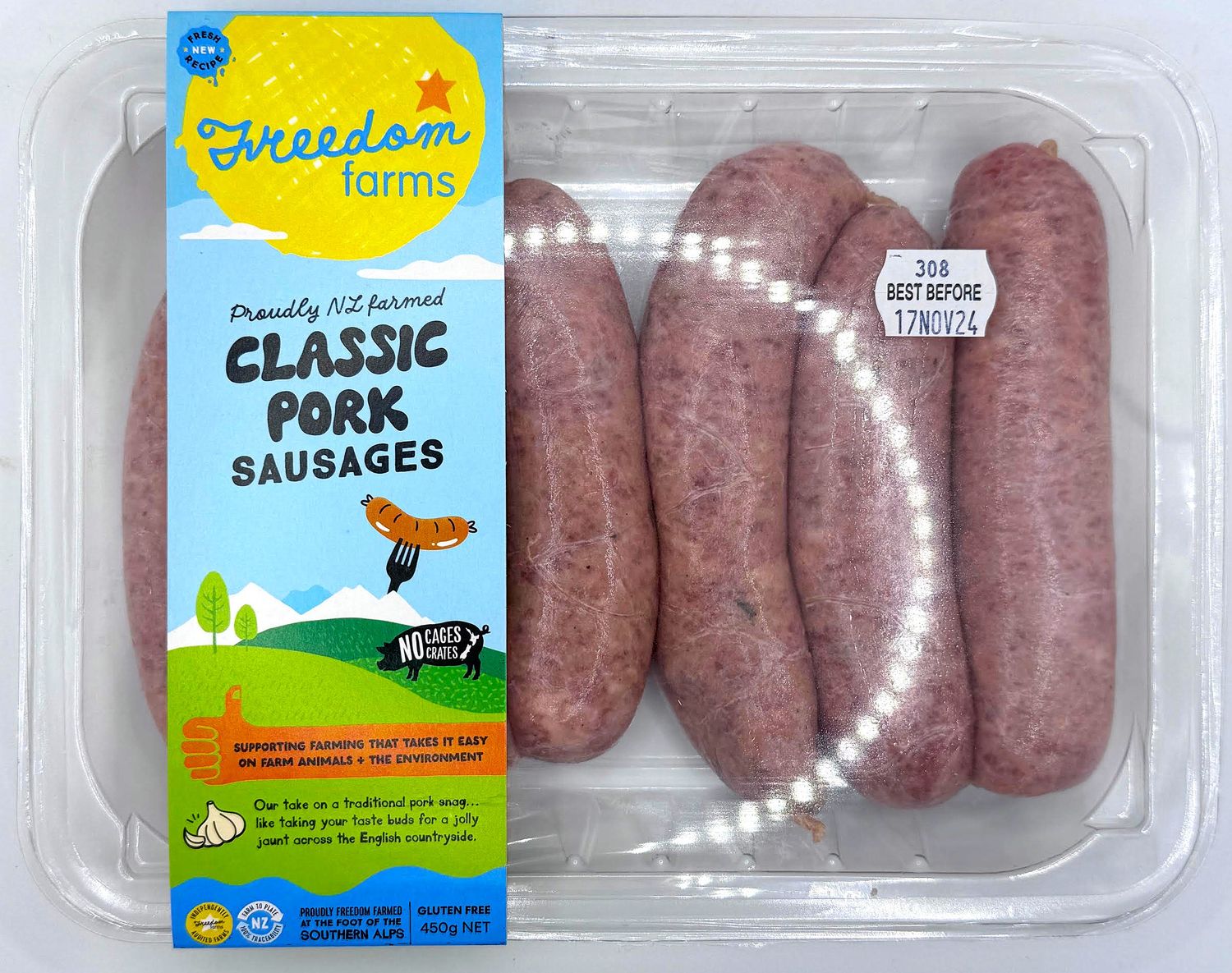 Freedom Farm - Classic Pork Sausages (maybe fresh or frozen)