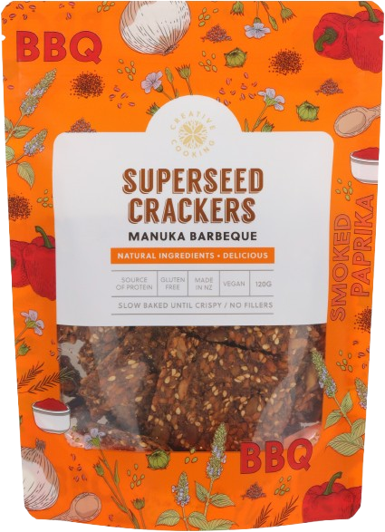 Superseed Crackers Manuka Barbeque 120g