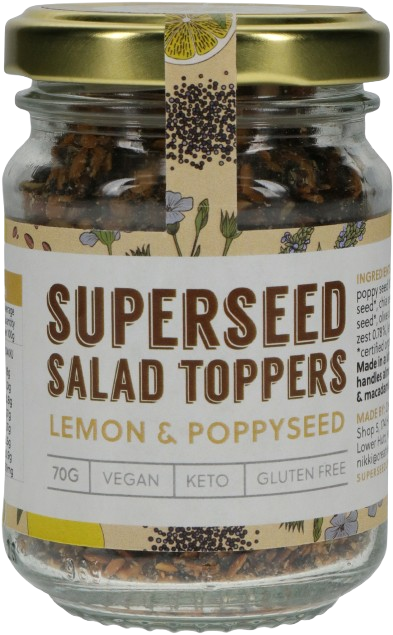 Superseed Crackers Lemon Poppyseed Topper 70g