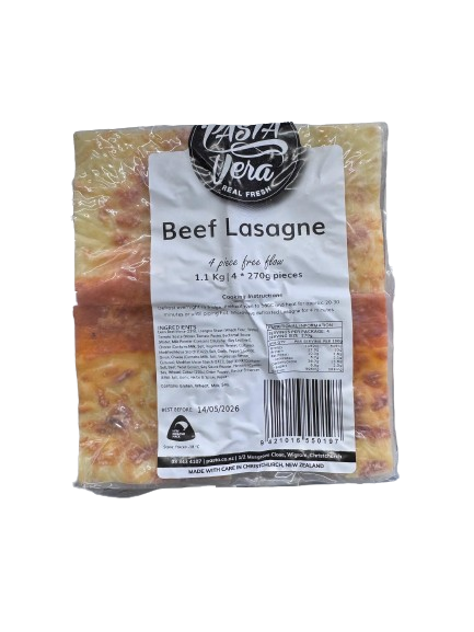 Pasta Vera Beef Lasagne 4 x 270g Portions (Frozen)