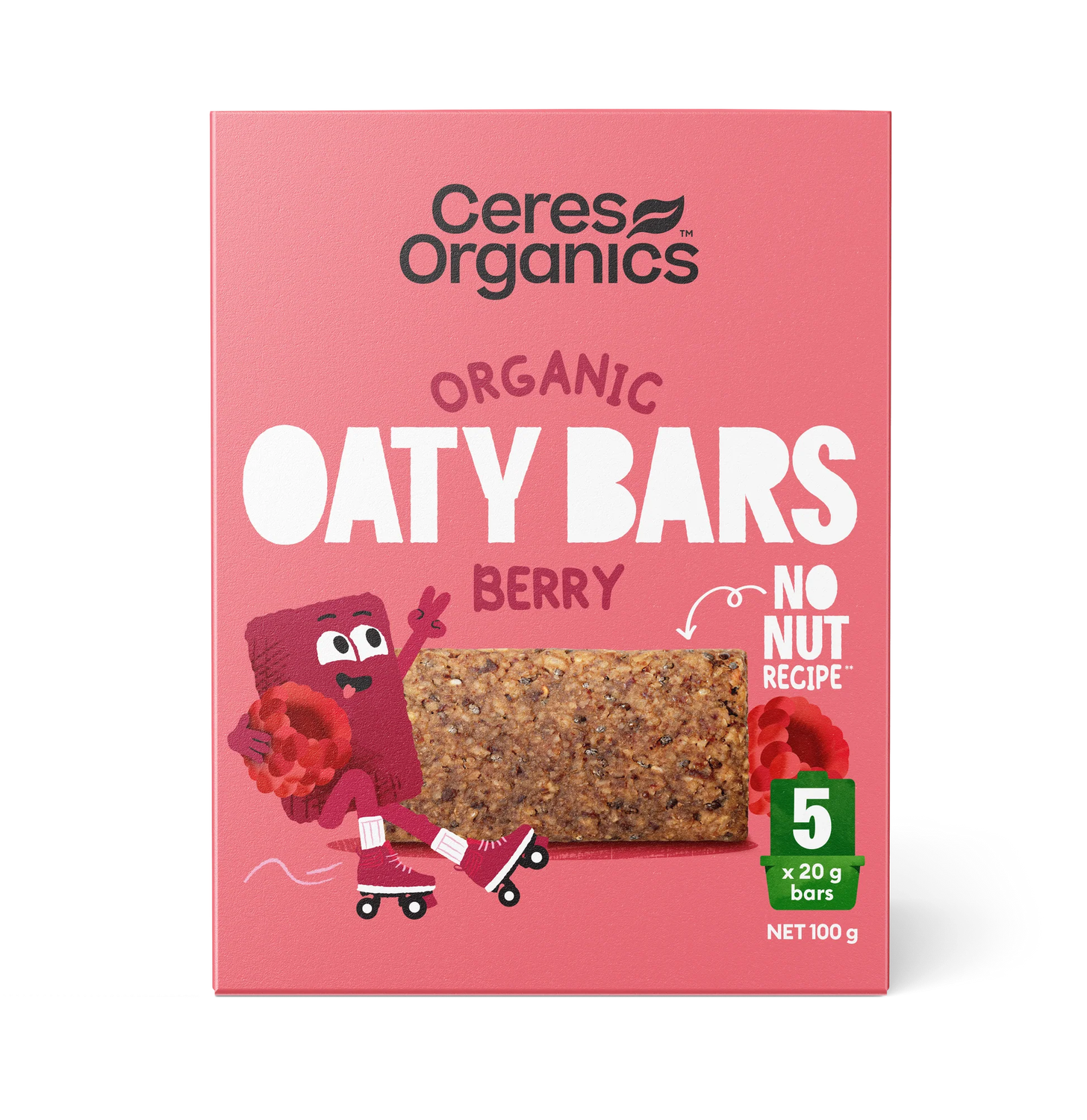 Ceres Organics Organic Oaty Bars, Berry - 100 g