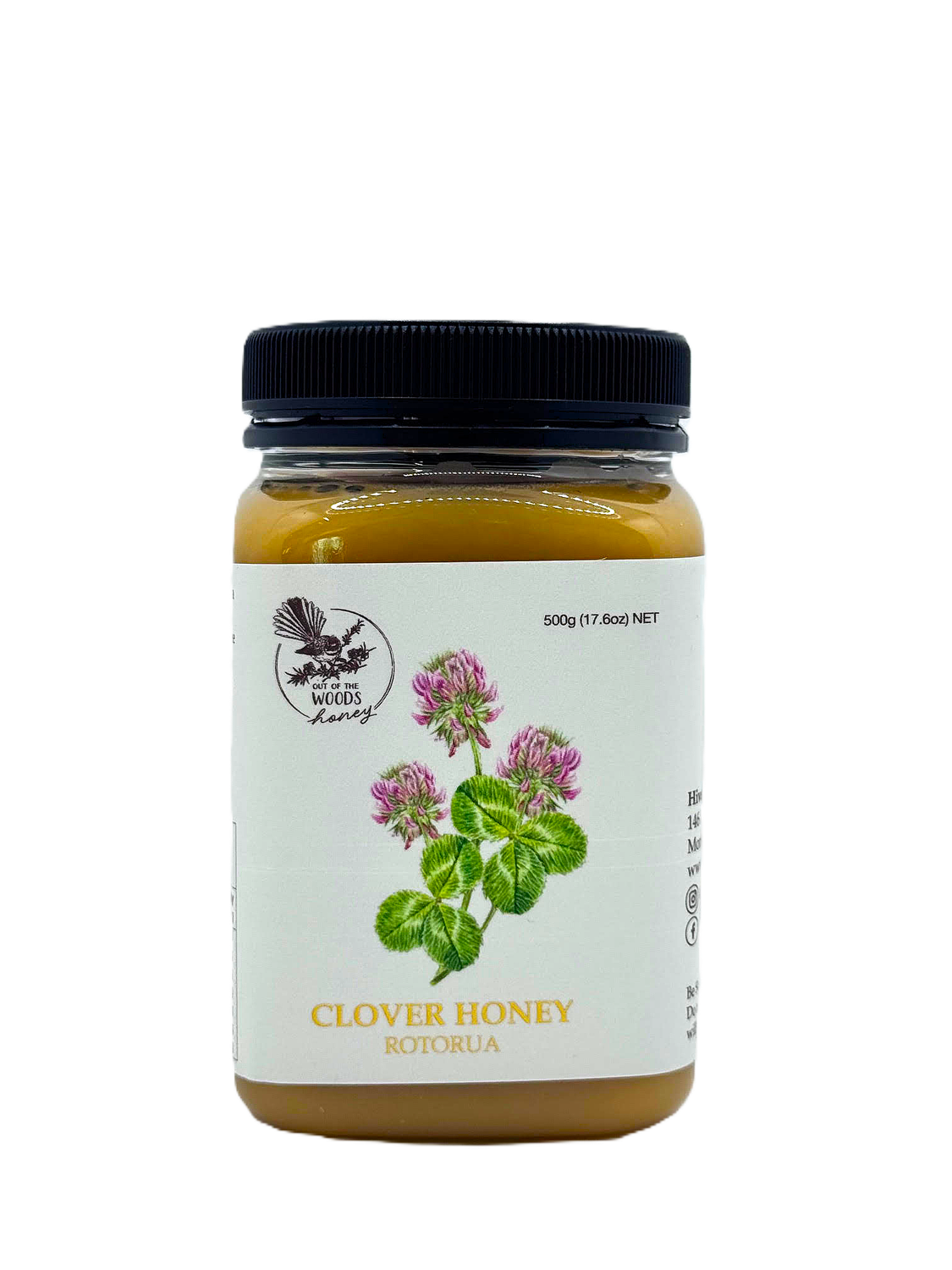 Out Of  The Woods Honey - Clover Rotorua 500g