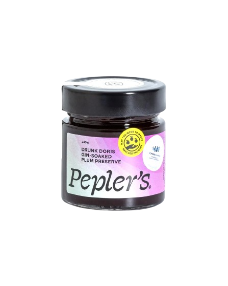 Peplers Drunk Doris Plum Preserve 240g