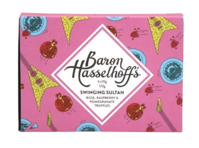 Baron Hasselhoff Swinging Sultan - Rose, Raspberry and Pomegranate Truffles