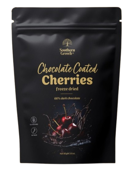 Southern Grown Dark Chocolate Coated Cherries, 85g bag