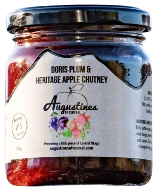Augustine of Central Black Doris &amp; Apple Chutney 215g