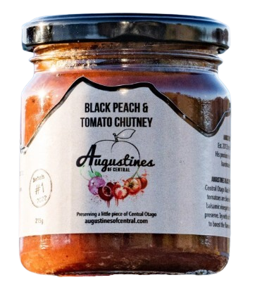 Augustine of Central Black Peach &amp; Tomato Chutney 215g
