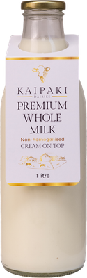 Kaipaki Dairies - 1L Whole Milk (non homogenized)- Cream on the top