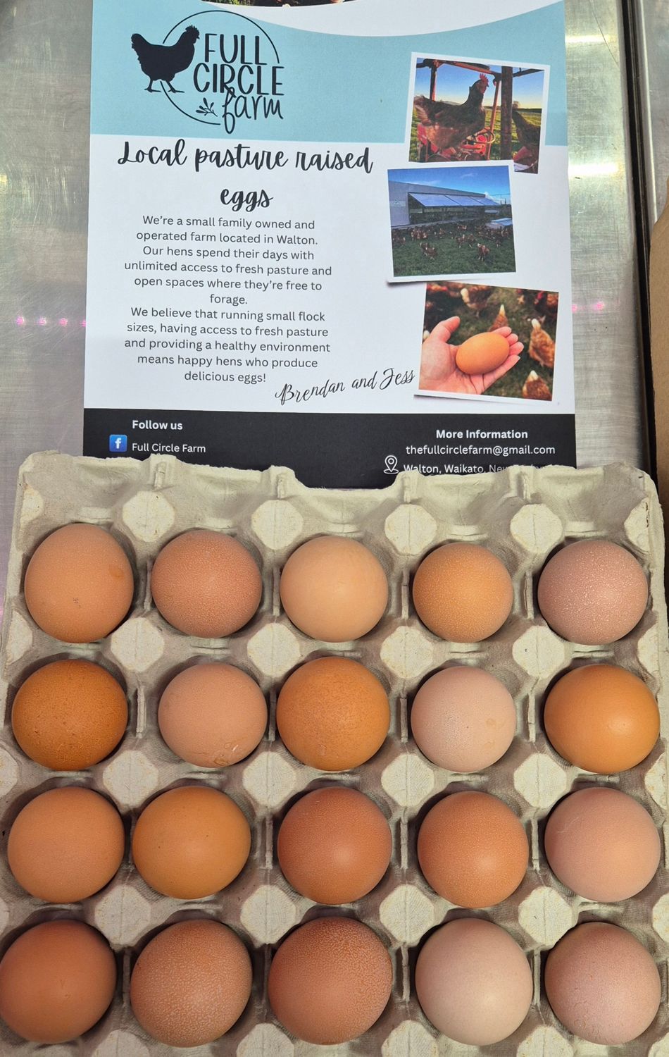 Eggs Free Range Pullet (small eggs)  20Pk (hua manu - awhe paepae)