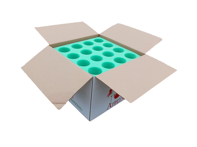 Foam Padded Fruit Shipping Box holds 48 fruit Free Shipping