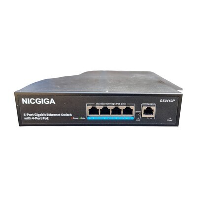 ​NICGIGA 4 Port Gigabit PoE Switch