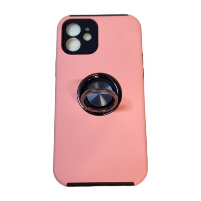 ZWC - COVER WITH FINGER RING IPHONE 12 / IPHONE 12 PRO - PINK