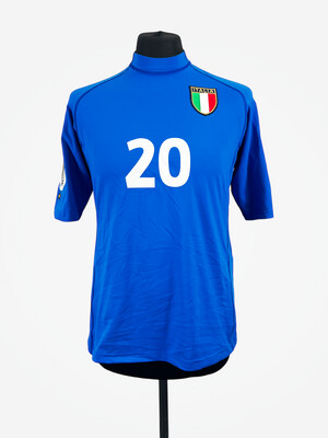 Italy EURO 2000 Home - Size L (S Fit) - Totti 20