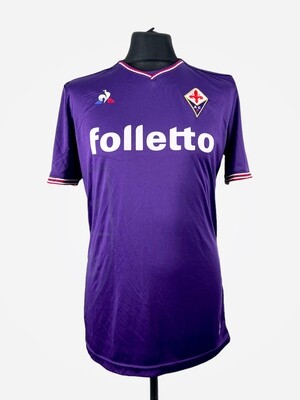 Fiorentina 2017-18 Match Issue Home - Size L (M Fit) - Veretout 17