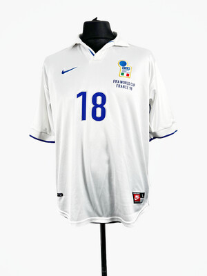 Italy World Cup 98 Away - Size L - Baggio R. 18