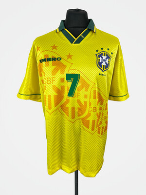 Brazil 1994-97 Home - Size L - Bebeto 7