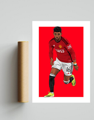 Amad Diallo MUFC A3 Print