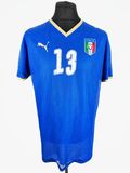 Italy 2007-08 Match Issue/Worn Home - Size XL (L Fit) - #13