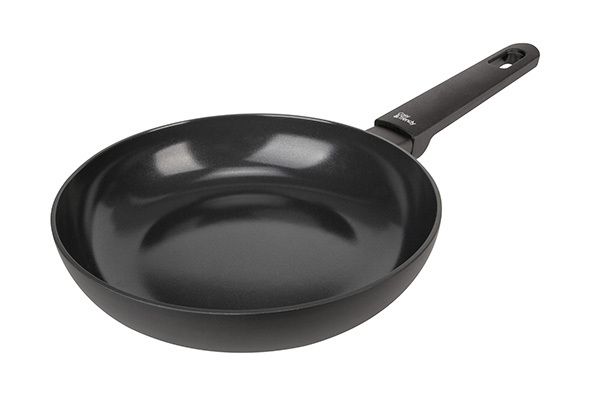 FULL BLACK BRAADPAN ZWART D20XH4,5CM ALUMINIUM ALLE VUREN