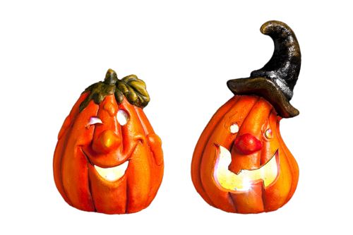 Pompoen met ledlicht oranje