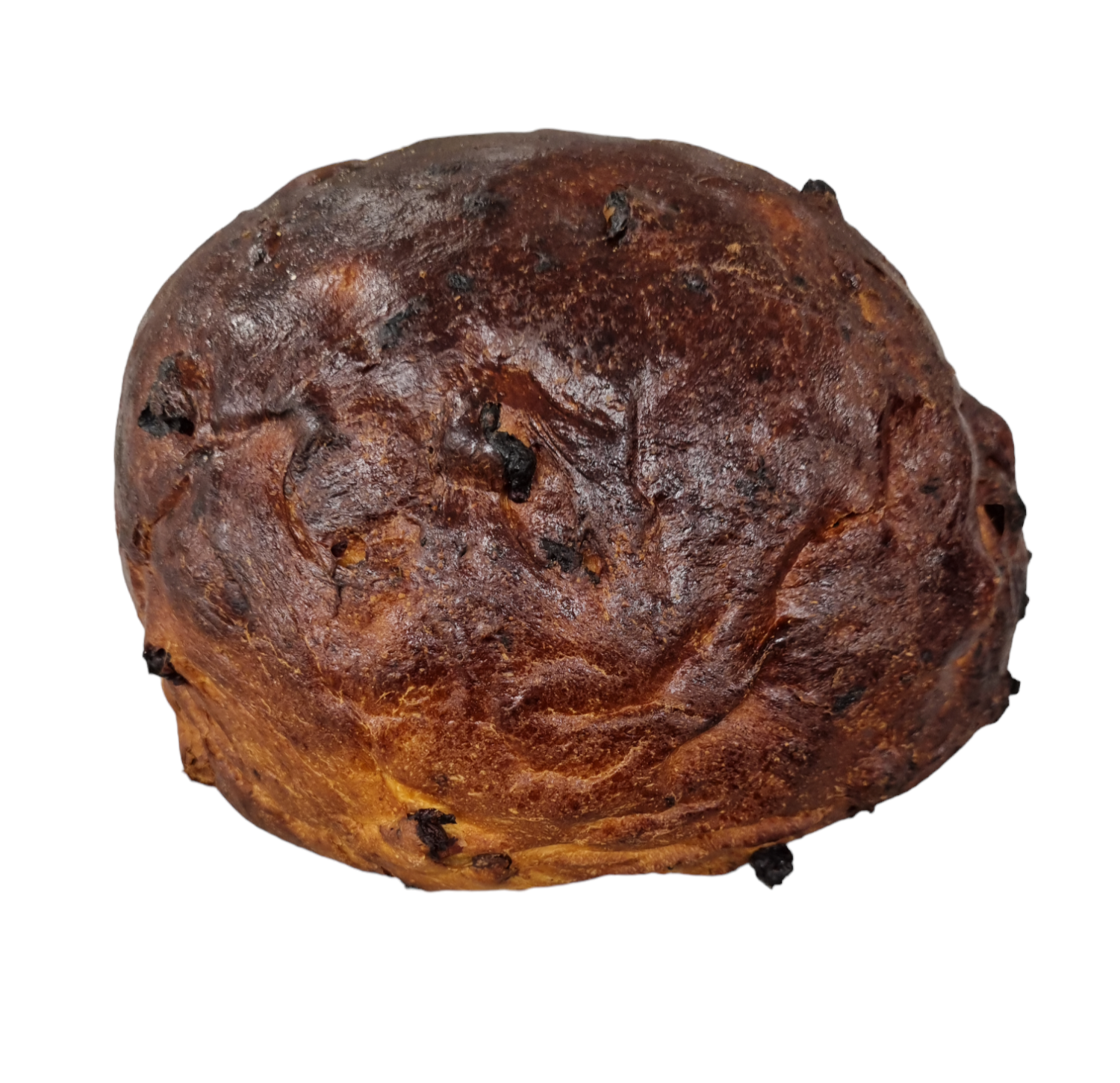Rozijnenbrood rond