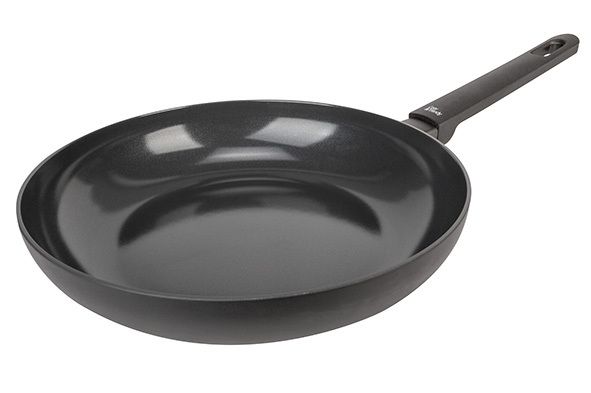 FULL BLACK BRAADPAN ZWART D28XH5,5CM ALU MINIUM ALLE VUREN