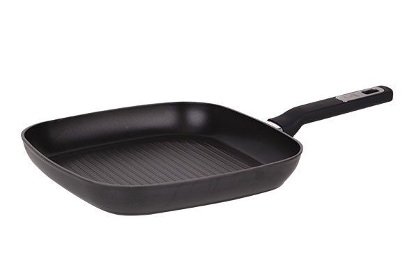 DURABLE GRILLPAN NO STICK D28CMALUMINIUM ALLE VUREN