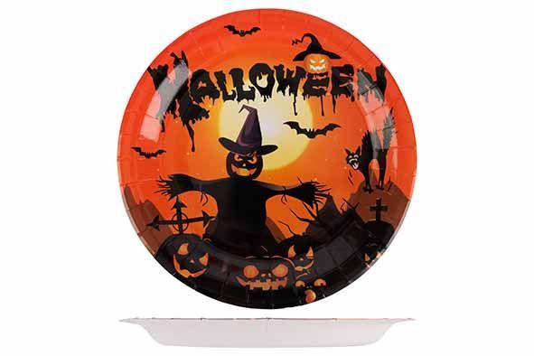 BORD SET12 HALLOWEENDECO ZWART ORANJE D22,5CM KARTON BORD SET12 HALLOWEENDECO ZWART ORANJE D22,5CM KARTON