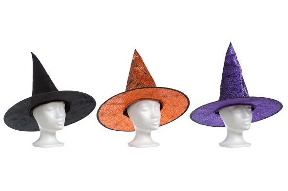 HEKSENHOED MET WEBBEN 3ASS 45X38CM