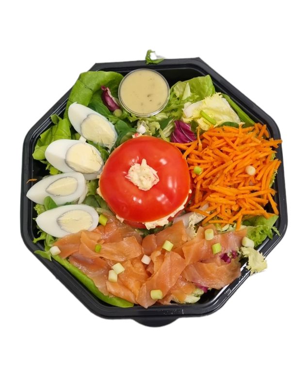 Koude visschotel on the go