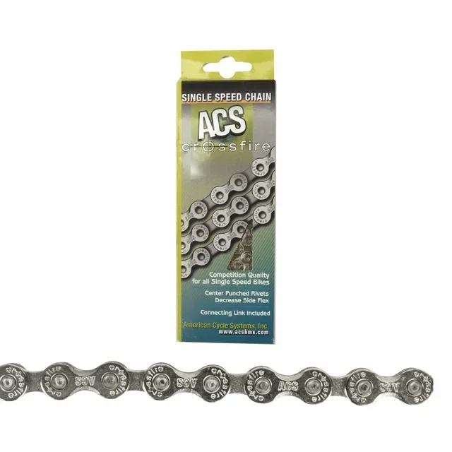 ACS - Crossfire Single Speed Chain 3/32 X 106L, Nickel