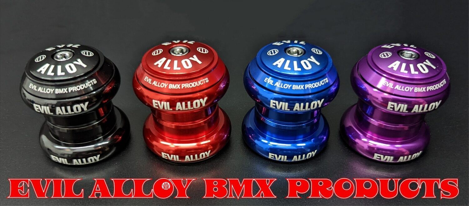 Evil Alloy - 1 1/8″ Threadless Press in Headset Red