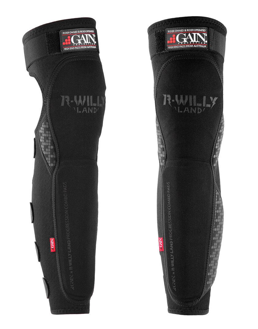 Gain Protection X R Willy Land &quot;PROGRESSION&quot; V2 Knee/Shin Combo Pads