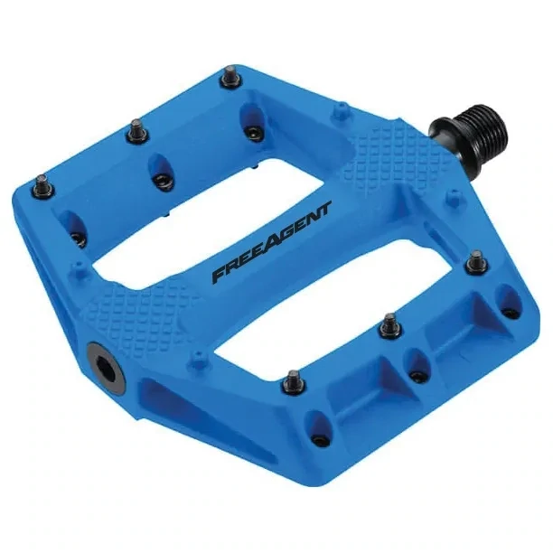Free Agent - Double Agent Platform Pedals, 9/16&#39;&#39;, Thermoplastic, Sealed Bearings &amp; DU